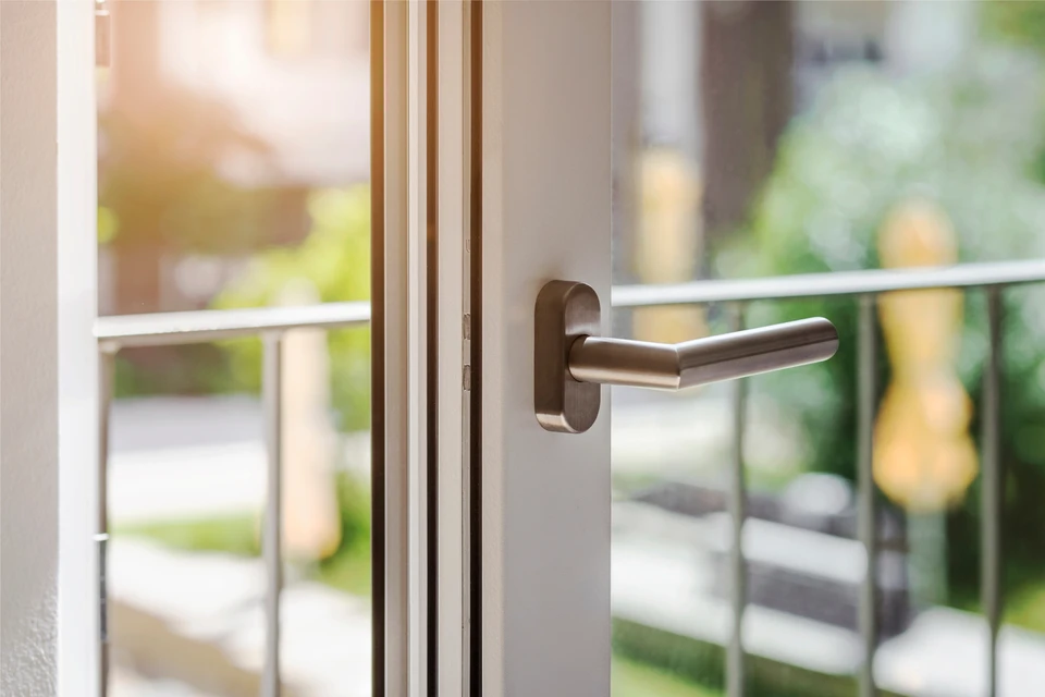 Cadre de fenêtre Ouvrir Vue en gros plan